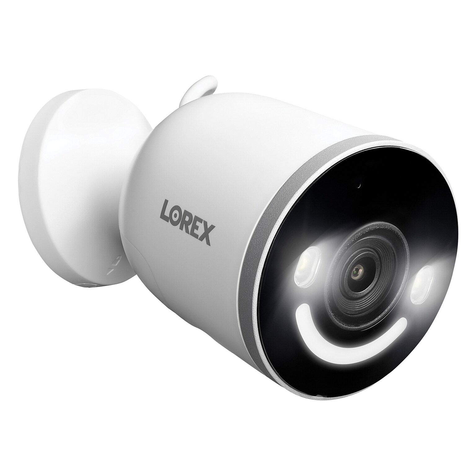 Lorex 4K Indoor/Outdoor Wi-Fi Security Camera with Smart Security Lighting, White (W881AAD-E)