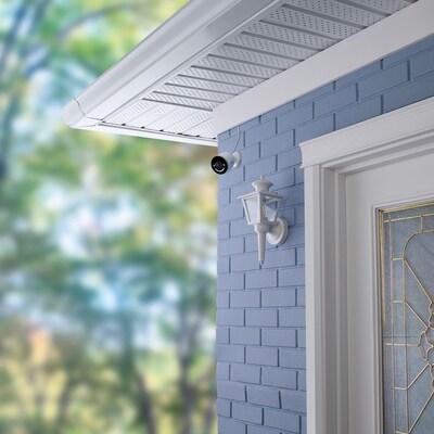 Lorex 4K Indoor/Outdoor Wi-Fi Security Camera with Smart Security Lighting, White (W881AAD-E)
