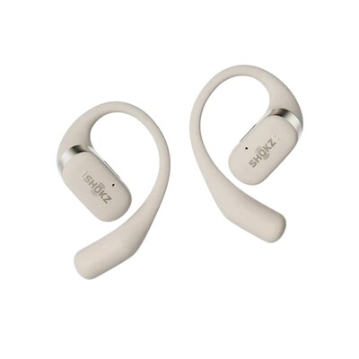 Shokz OpenFit True Wireless Noise Canceling Open-Ear Hook Earbuds with Charging Case & Cable, Blueto