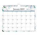 2019 Blue Sky Wall Calendar BS Lindley 11 H x 8.75  W RY Monthly Wirebound (101593-19)
