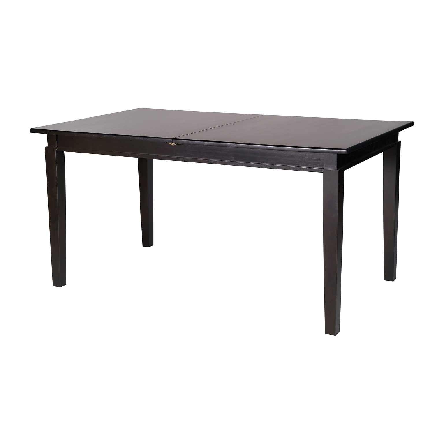 Flash Furniture Henry Wooden Dining Table with Extension Panel, 36 x 72, Matte Black (KERT217EXBLK72)