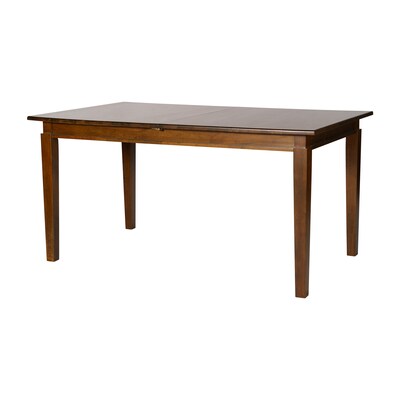 Flash Furniture Henry Wooden Dining Table with Extension Panel, 36 x 72, Matte Brown (KERT217EXBRN