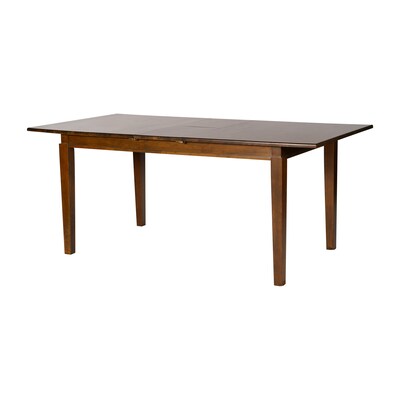 Flash Furniture Henry Wooden Dining Table with Extension Panel, 36" x 72", Matte Brown (KERT217EXBRN72)