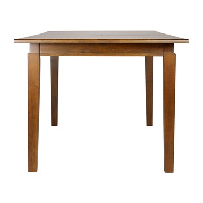 Flash Furniture Henry Wooden Dining Table with Extension Panel, 36" x 72", Matte Brown (KERT217EXBRN72)