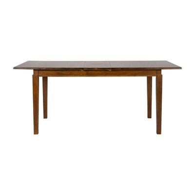 Flash Furniture Henry Wooden Dining Table with Extension Panel, 36" x 72", Matte Brown (KERT217EXBRN72)