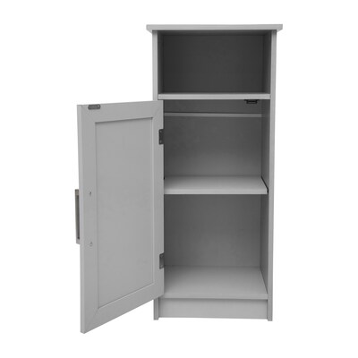 Flash Furniture Vega 34" Bathroom Storage Cabinet Organizer with 3 Shelves, Gray (FSVEGABATH3GY)