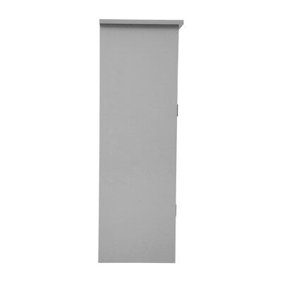 Flash Furniture Vega 34" Bathroom Storage Cabinet Organizer with 3 Shelves, Gray (FSVEGABATH3GY)