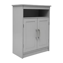 Flash Furniture Vega 31.5 Bathroom Storage Cabinet Organizer with 3 Shelves, Gray (FSVEGABATH4GY)