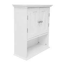 Flash Furniture Dune 24 Medicine Cabinet Storage Organizer with 3 Shelves, White (FSBATH7WH)