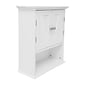 Flash Furniture Dune 24" Medicine Cabinet Storage Organizer with 3 Shelves, White (FSBATH7WH)