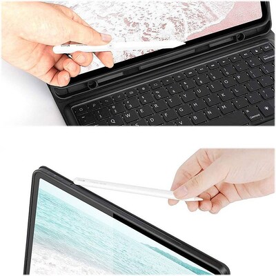 SaharaCase Keyboard Folio Case for Apple iPad Pro 12.9" (4th,5th, and 6th Gen 2020-2022), Black (TB00039)
