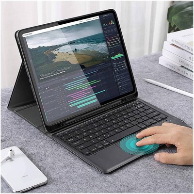 SaharaCase Keyboard Folio Case for Apple iPad Pro 12.9" (4th,5th, and 6th Gen 2020-2022), Black (TB00039)