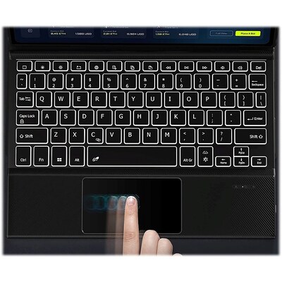 SaharaCase Keyboard Case with TrackPad for Samsung Galaxy Tab S8+, Galaxy Tab S7 FE and Galaxy Tab S9 FE+, Black (TB00222)