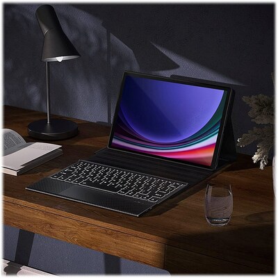 SaharaCase Keyboard Case with TrackPad for Samsung Galaxy Tab S8+, Galaxy Tab S7 FE and Galaxy Tab S9 FE+, Black (TB00222)