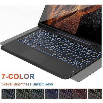 SaharaCase Keyboard Case for Samsung Galaxy Tab S8 Ultra, Black (TB00230)