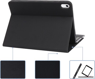 SaharaCase Keyboard Case with Track Pad for iPad 11'' (A16) and iPad 10.9" (10th Gen), Black (TB00280)