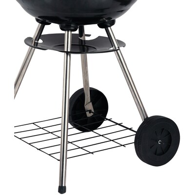 Brentwood Appliances BB-1701 17" Portable Charcoal BBQ Grill with Wheels