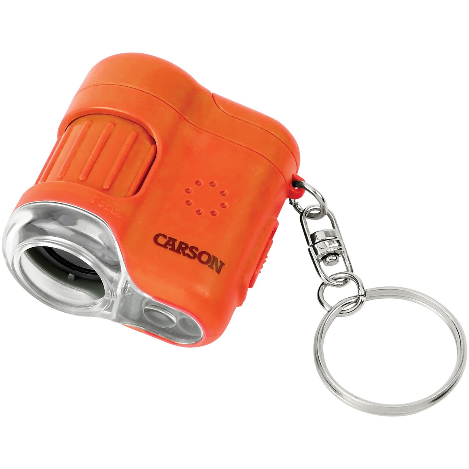 Carson Optical MicroMini 20x LED Lighted Pocket Microscope, Orange (MM-280O)