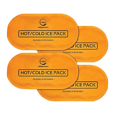 AllSett Health Reusable Hot & Cold Gel Packs for Injuries, 4/Pack (ASH012310)