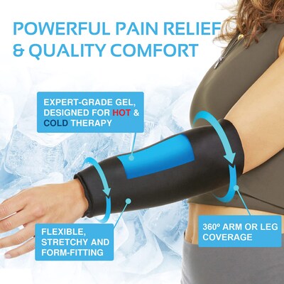 AllSett Health Hot & Cold Compression 360° Sleeve, Large (ASH017L2P)