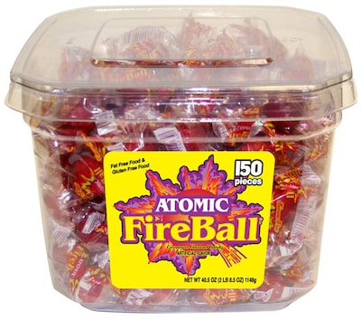 Atomic Fireball Cinnamon Hard Candy, 40.5 oz., 150 Pieces (FER05205)