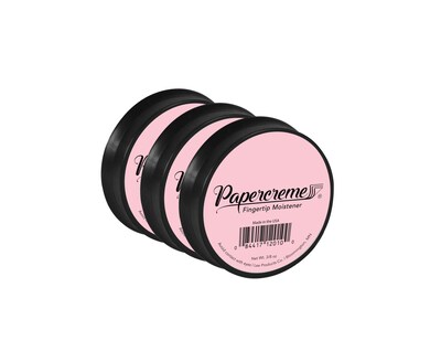 Lee Papercreme Fingertip Moistener, 0.37 oz., Pink, 3/Pack (12010)