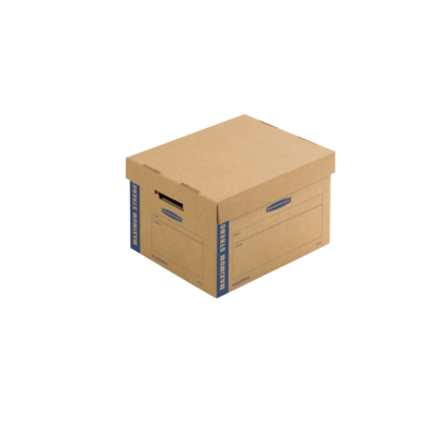 Bankers Box® SmoothMove 16.5 x 10.375 x 12.75 Moving Box, Kraft, 8/Carton (7710201)