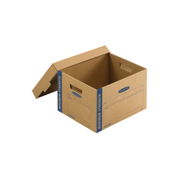 Bankers Box® SmoothMove 16.5" x 10.375" x 12.75" Moving Box, Kraft, 8/Carton (7710201)