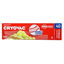 Cryovac® Brand Resealable One Gallon Storage Bags Retail, 9 Boxes/Carton (100946907)
