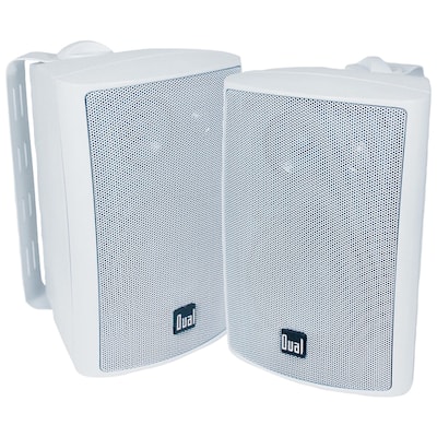Dual 4 3-Way Indoor/Outdoor 100W Speakers, White (LU47PW)