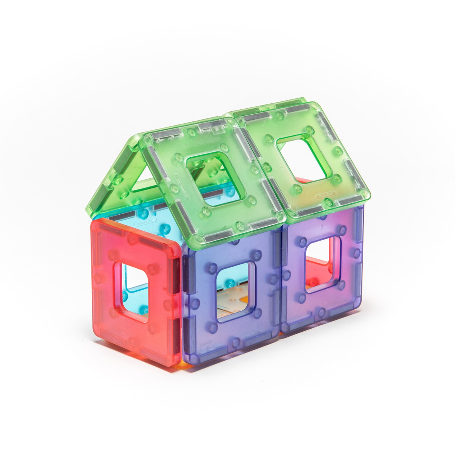 Polydron KinderMag Starter Set, Translucent, 48 Pieces (PY-575000T)