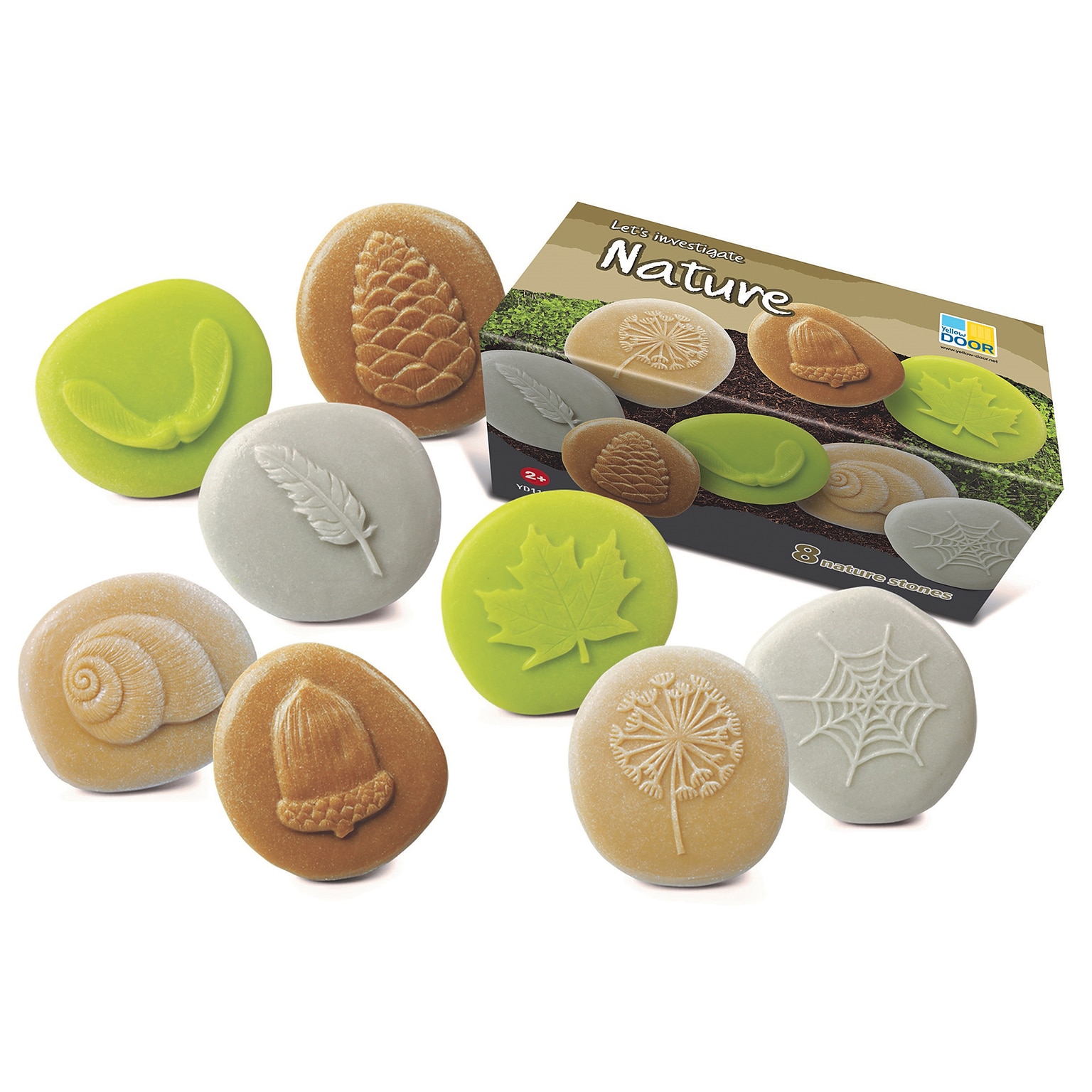 Yellow Door Lets Investigate – Nature, Set of 8 Stone Figures (YUS1197)