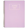 Cambridge® Work Style Wirebound Fashion Notebook, 80 Sheets, Lavender, 7 1/4 x 9 1/2 (59309)