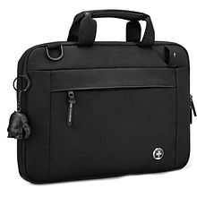 SwissDigital BOLLIGEN Polyester Laptop Sleeve for 16 Laptops, Black, (SD8526-01)