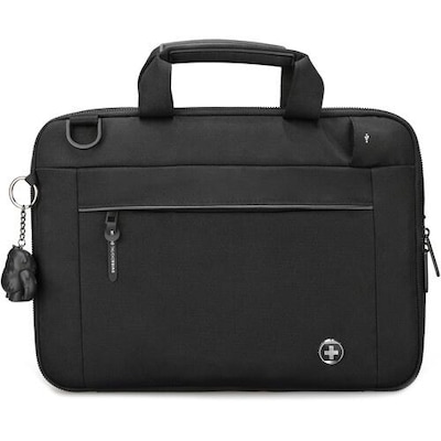 SwissDigital BOLLIGEN Polyester Laptop Sleeve for 16'' Laptops, Black, (SD8526-01)