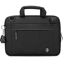 SwissDigital BOLLIGEN Polyester Laptop Sleeve for 16 Laptops, Black, (SD8526-01)