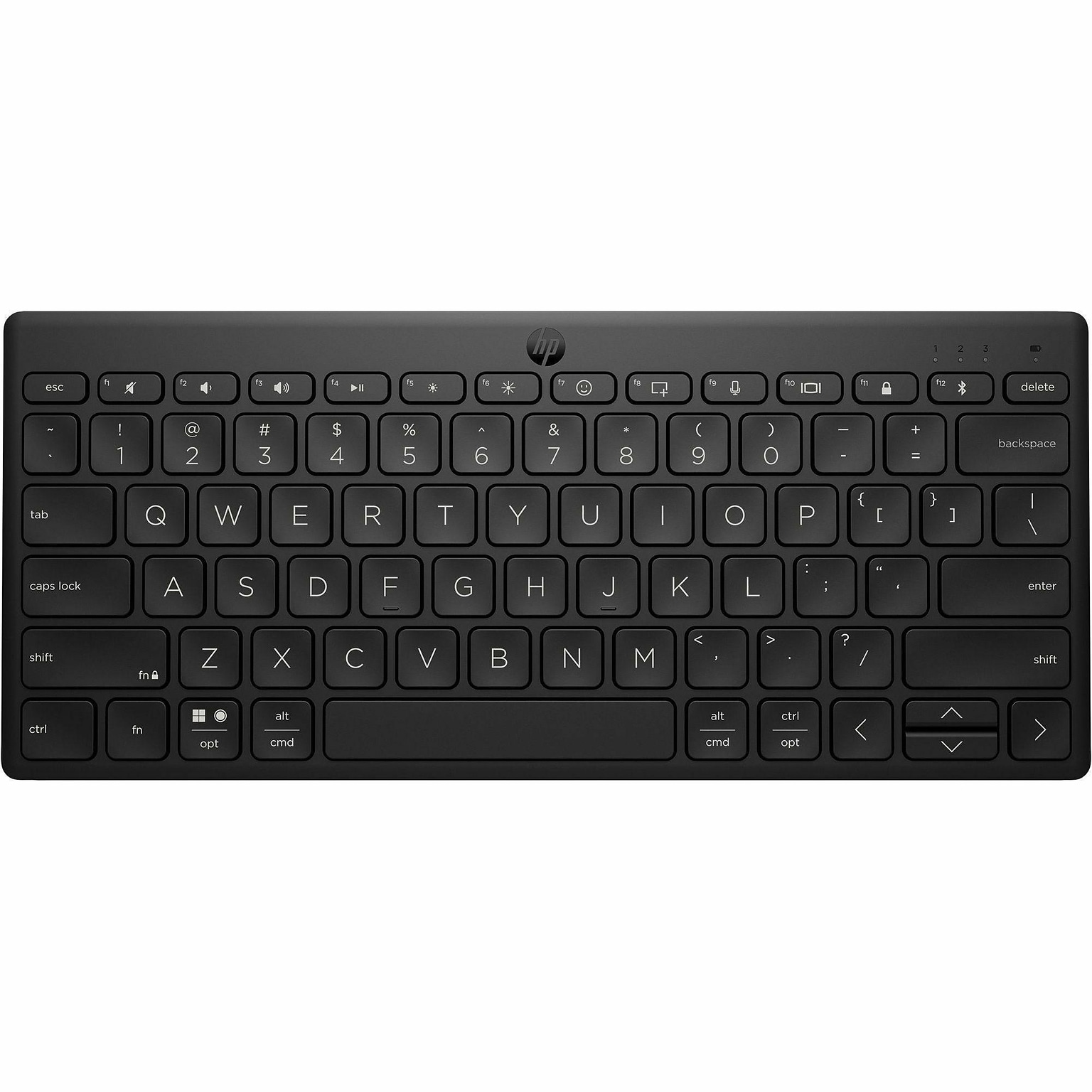 HP 350 Wireless Compact Multi-Device Bluetooth Keyboard, Black (692S8AA)