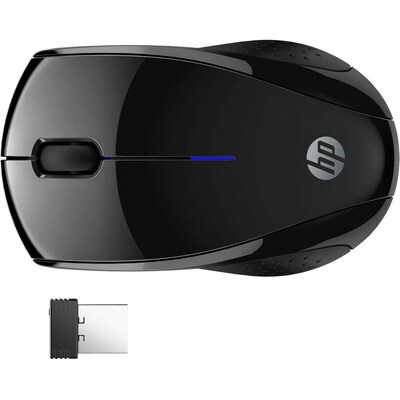 HP X3000 G2 Wireless Ergonomic Optical Mouse, Black (6E6F2AA)