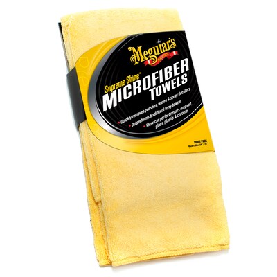 Meguiars Supreme Shine Microfiber Towels, 3/Pack (X2020)