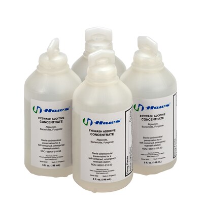 Haws Eyewash Additive Concentrate, 5 Oz. Bottles, 4/Pack (90906)