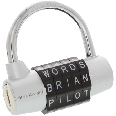 WordLock PL-003-SL 5-Dial Combination Padlock (Silver) (HBCLPL003SL)