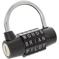 WordLock PL-004-BK 5-Dial Combination Padlock (Black) (HBCLPL004BK)