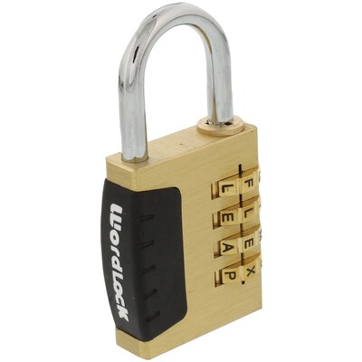 WordLock PL-056-SL 4-Dial Combination Sports Lock (HBCLPL056SL)