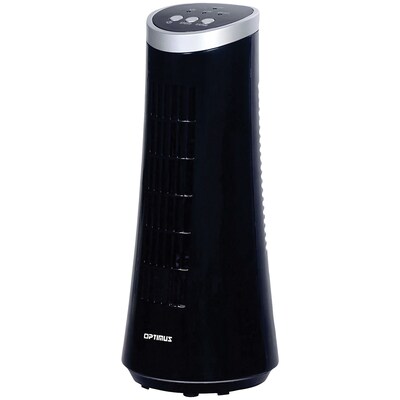 Optimus F-7345BK 12" Desktop Ultraslim Oscillating Tower Fan (Black) (OPSF7345BK)