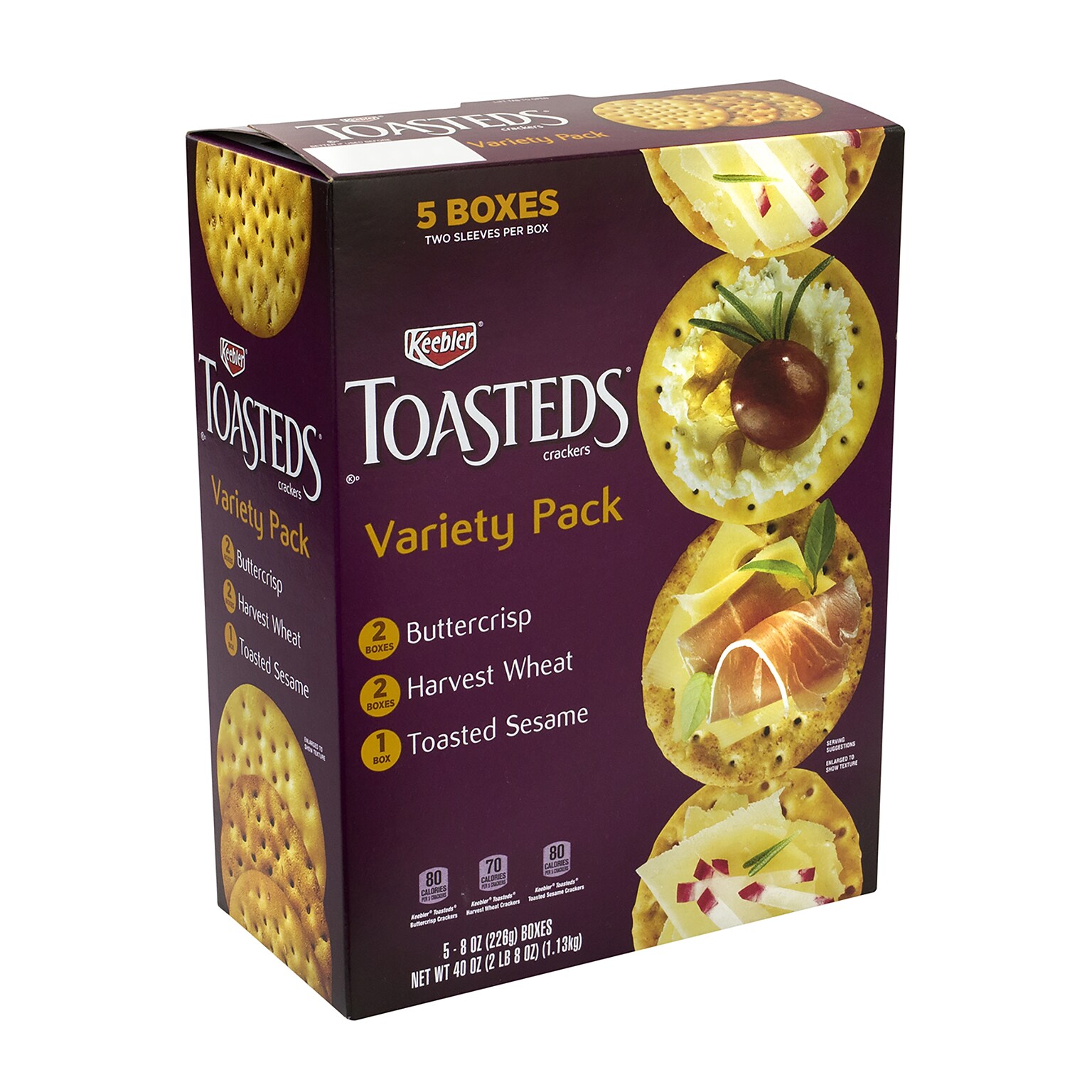 Keebler Toasteds Party Pack Cracker Assortment, 40 oz. (900-00116)