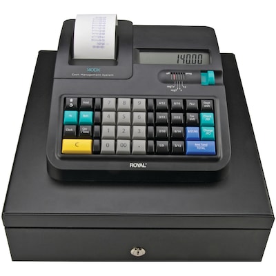 Royal 140DX Cash Register, Black