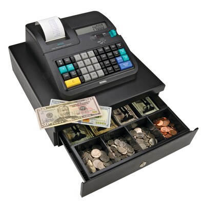 Royal 140DX Cash Register, Black