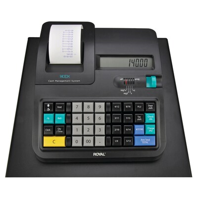 Royal 140DX Cash Register, Black