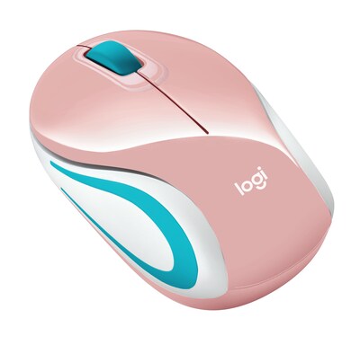 Logitech M187 Wireless Optical USB Mouse, Multicolored (910-005364)