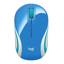 Logitech M187 Advanced Wireless Optical USB Mouse, Palace Blue (910-005360)